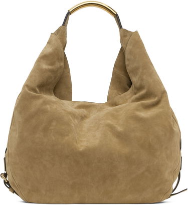 Taška cez rameno Moschino Moschino 'Handle Me' Large Suede Shoulder Bag Hnedá | MC4181PP1M 251MOOF0 104, 0