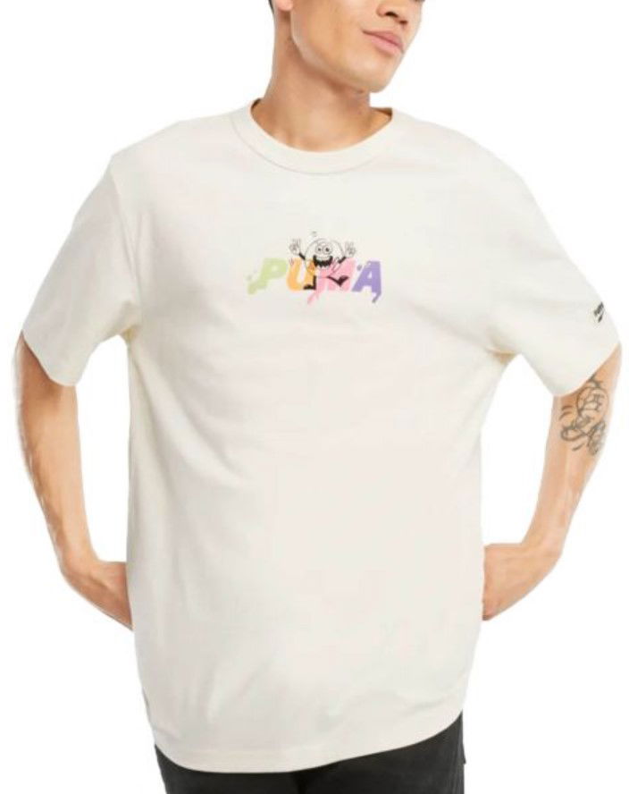 Tričko Puma Downtown Graphic Tee Biela | 53159688, 0