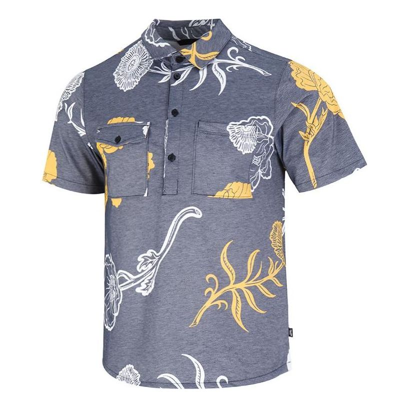 Polo tričko Nike SB SB Floral Print Short Sleeve Shirt Modrá | DM0170-010