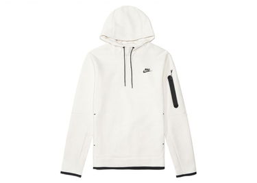 Mikina Nike Sportswear Tech Fleece Hoodie Off White/Cream/Phantom Black Biela | DD5174-030, 0