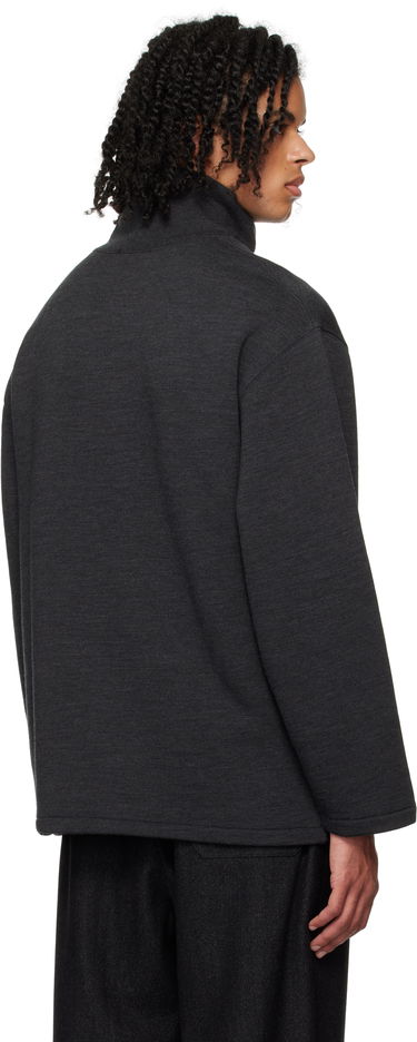 Sveter LEMAIRE Lemaire Mock Neck Sweatshirt Čierna | TO1287 LJ1020, 2