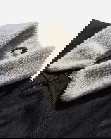 Kabáty Aries Sherpa Denim Car Coat Čierna | AR7120004 Black, 3