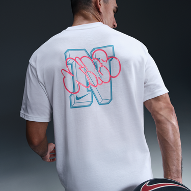 Tričko Nike Nike Max90 Basketball T-Shirt Biela | HJ3406-100, 4