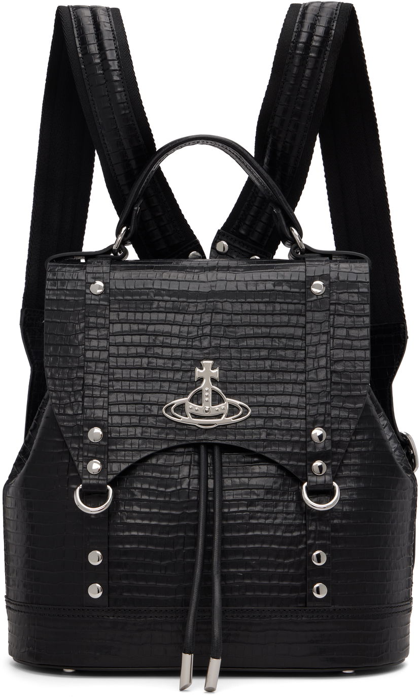 Batoh Vivienne Westwood Vivienne Westwood Max Small Backpack Čierna | 4A030006U-L00C1-