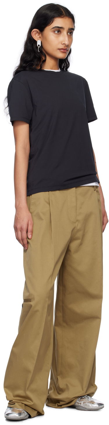 Cargo nohavice Acne Studios Acne Studios Twill Wide-Leg Trousers Hnedá | AK0875-, 3