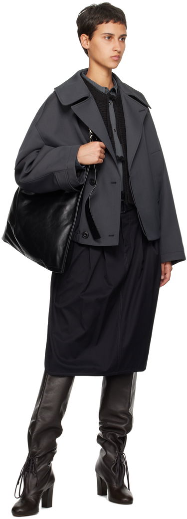 Sukňa LEMAIRE LEMAIRE Pleated Belted Midi Skirt Čierna | SK1010 LF824, 3