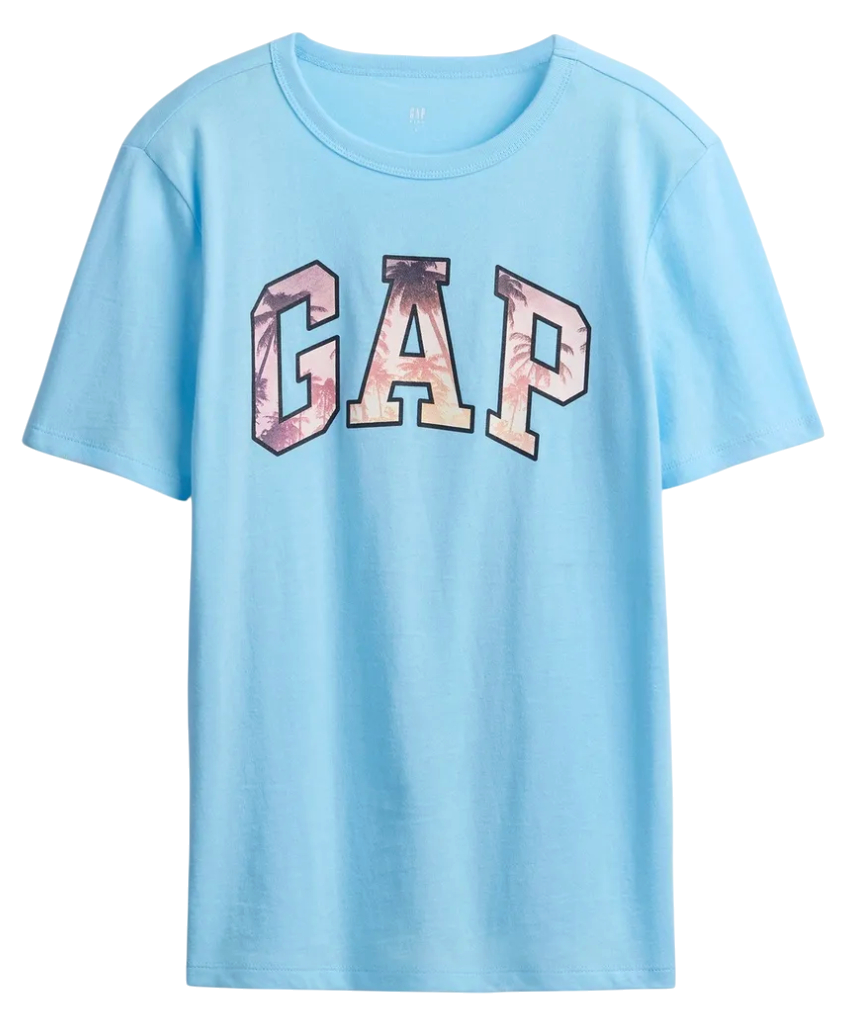 Tričko GAP T-shirt Palm Tree GAP Classic Logo Modrá | 781867-01, 0