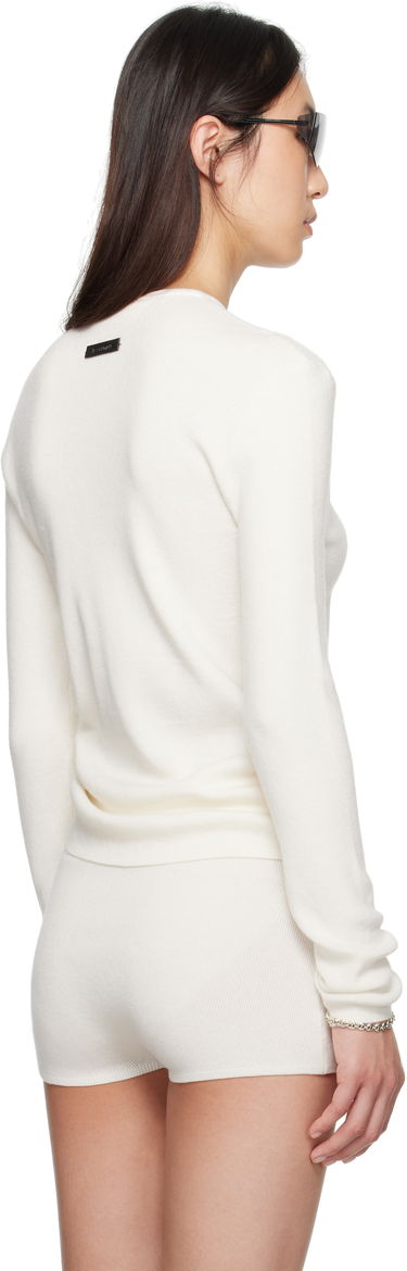 Tričko Fear of God Fear of God ESSENTIALS Soft Rib Long Sleeve T-Shirt Biela | 192SP257804FW, 2