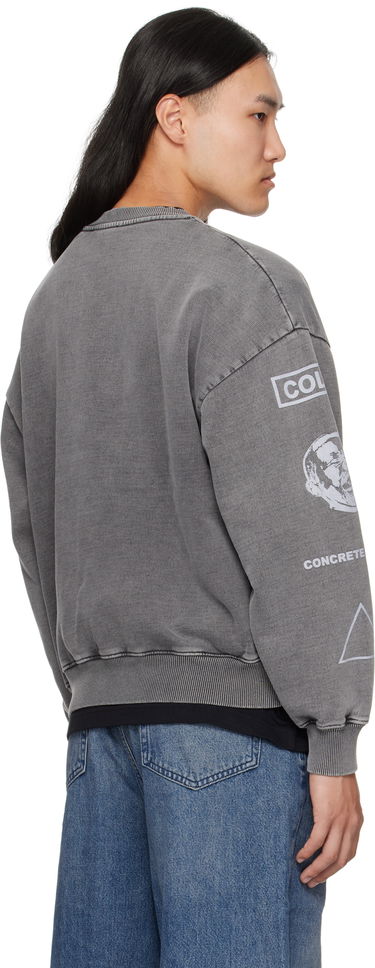 Mikina Han Kjøbenhavn Han Kjobenhavn Graphic Printed Crewneck Sweatshirt Šedá | M-134728, 2