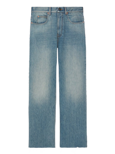 Džínsy Gucci Baggy Stonewashed Denim Pant Modrá | 731507 XDCBG 4009