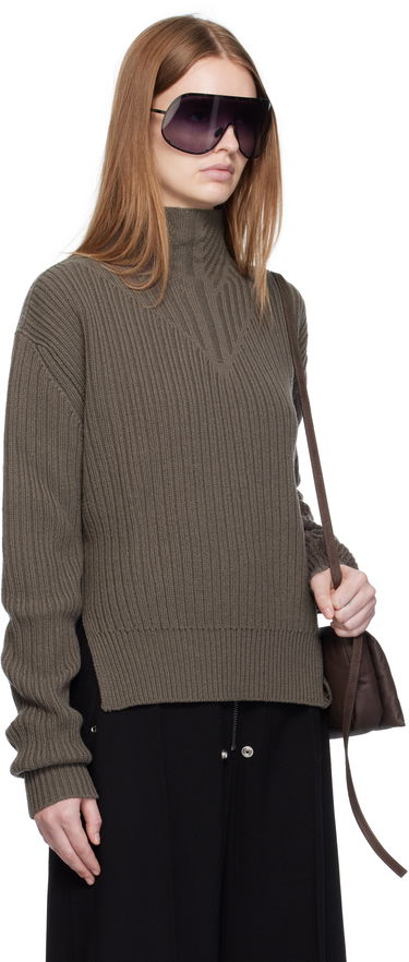 Sveter Rick Owens Rick Owens Concordians Fisherman Turtleneck Hnedá | RP02E4648 KWV, 1
