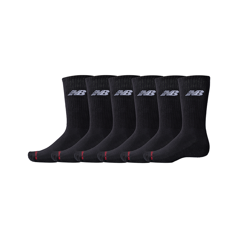 Ponožky New Balance 6 Pairs Crew Socks LAS51296 Čierna | NBLAS51296BK, 0