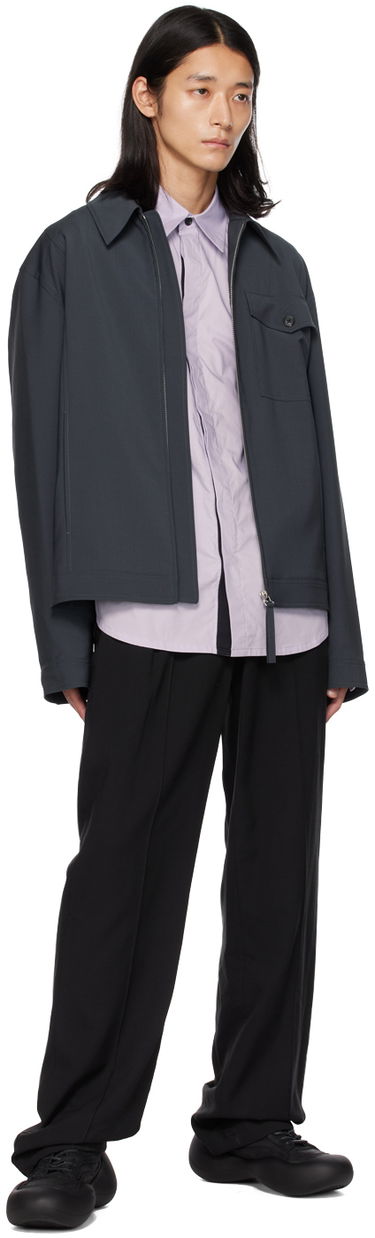 Košeľa Helmut Lang Classic Shirt Fialová | N04HM507, 3