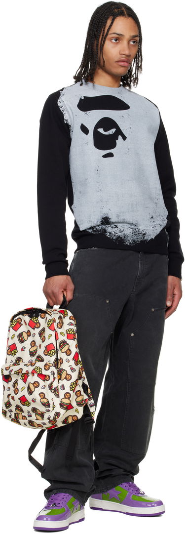 Batoh BAPE A Bathing Ape Milo Medium Backpack Béžová | 0MXBGW4275XXO, 3