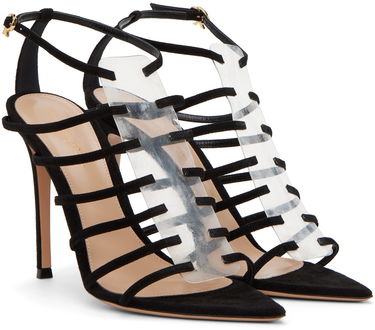 Starostlivosť o obuv Gianvito Rossi Gianvito Rossi Suede Heeled Sandals Čierna | G61672.15RIC.CGS, 3