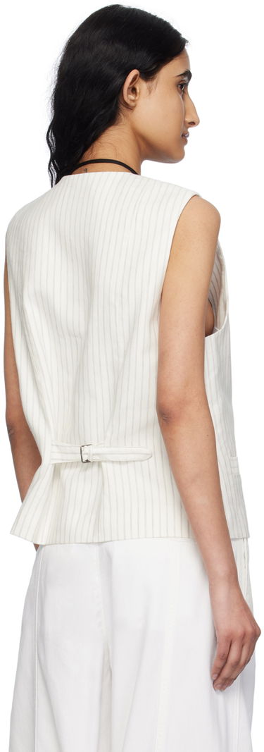 Vesta rag & bone Erin Pinstriped Vest Biela | WAW24P4017LI17, 2