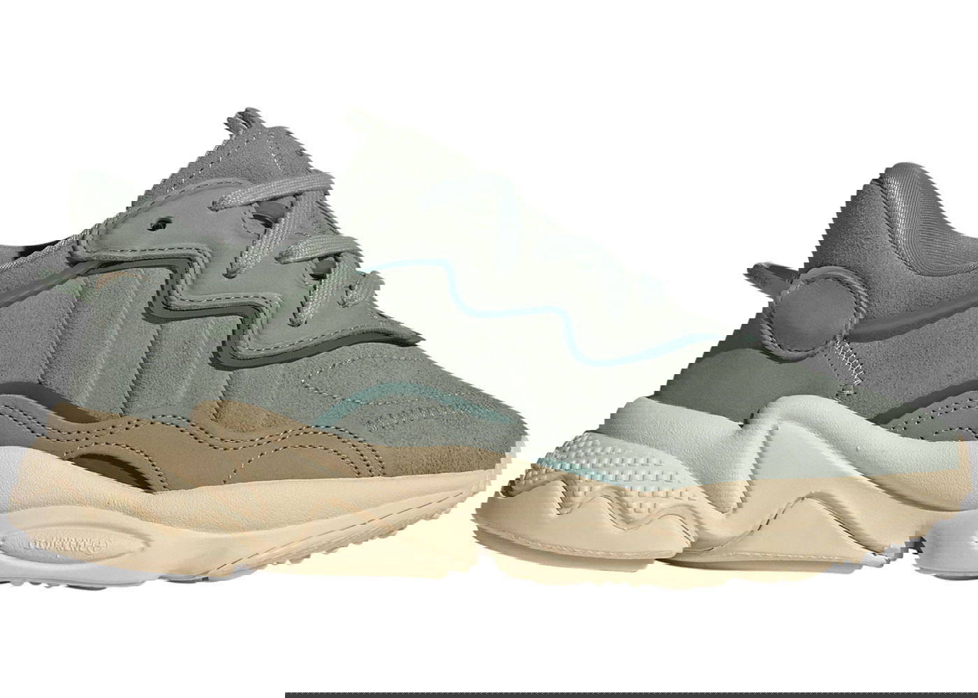 Tenisky a topánky adidas Originals adidas Ozweego Silver Green Sand Strata (Women's) Šedá | IE9508, 0