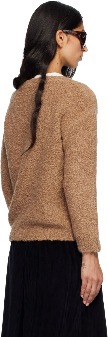 Sveter Max Mara Pantera Bouclé V-neck Sweater Hnedá | 2521366092600, 2