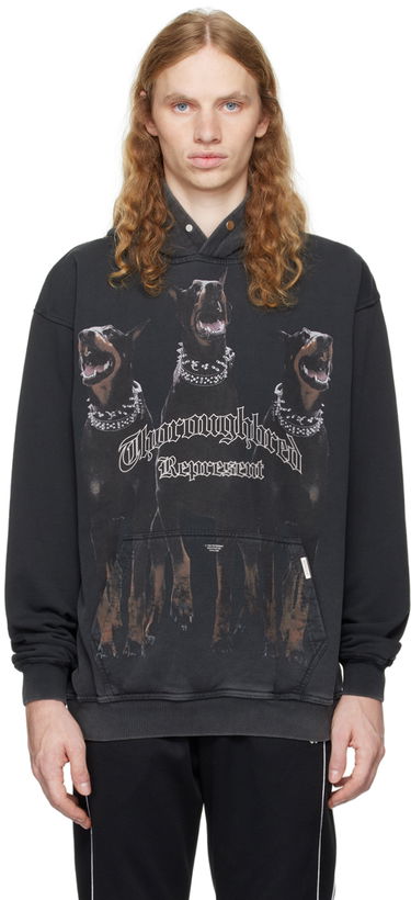Mikina Represent Clo Hoodie Thoroughbred Čierna | MLM41134, 0