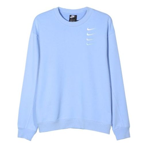 Sveter Nike Swoosh Round Neck Sweatshirt Modrá | DA3193-431, 0