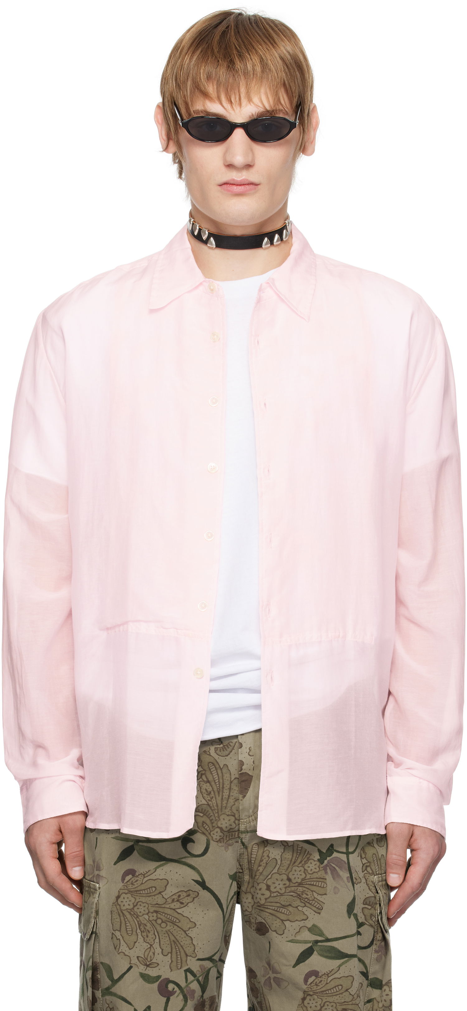 Košeľa OUR LEGACY Adorn Oversized Cotton-Poplin Shirt Ružová | M4242ABP, 0