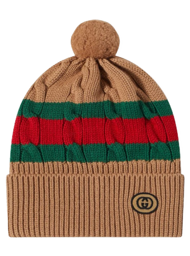 Kulicha Gucci Grg Bobble Hat Camel Béžová | 674064-4G206-9866