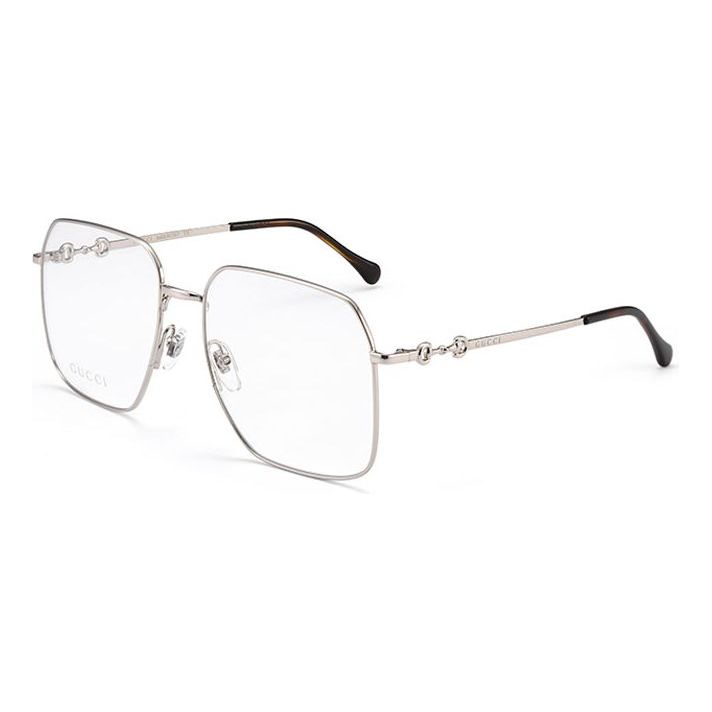 Slnečné okuliare Gucci Gucci Horsebit Square Eyeglasses Metalická | GG0952O-003, 0