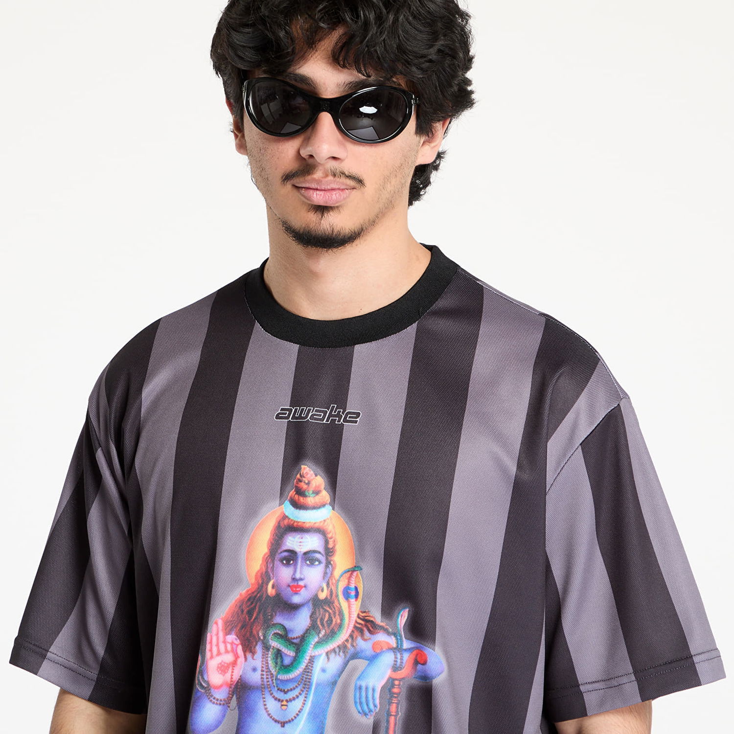 Tričko Awake NY Awake NY Soccer Jersey SS Top Šedá | AWK-SP25-TP006-BLK, 1