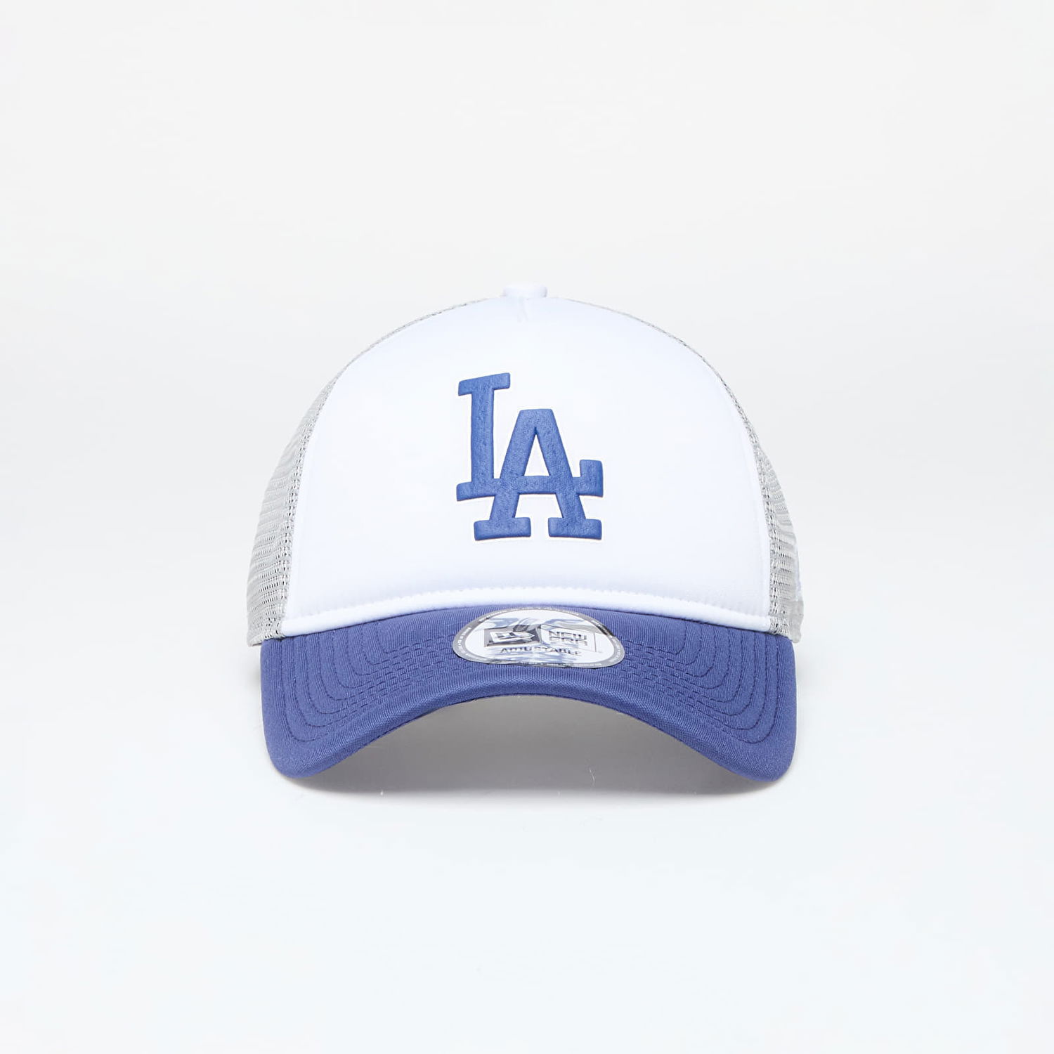 Šiltovka New Era Cap Los Angeles Dodgers 9FORTY Trucker Cap Dark Royal/ Gray Biela | 60503524, 0