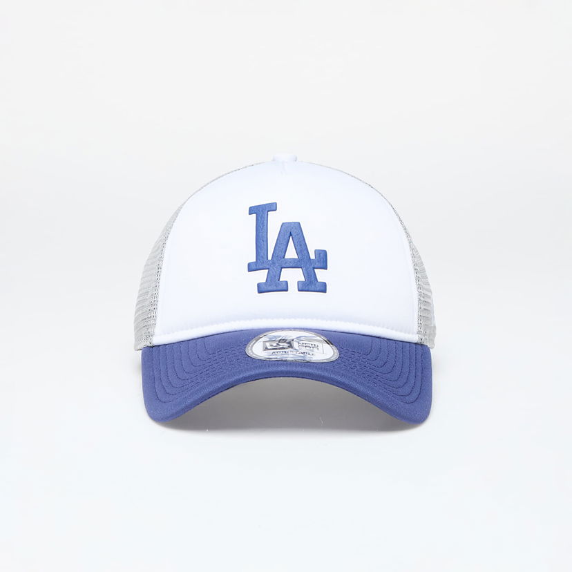 Šiltovka New Era Cap Los Angeles Dodgers 9FORTY Trucker Cap Dark Royal/ Gray Biela | 60503524