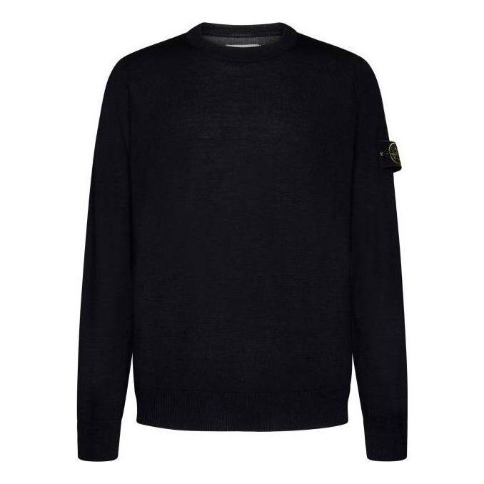 Sveter Stone Island Stone Island Men's Wool Crewneck Sweater Modrá | 7915510C4-A0029