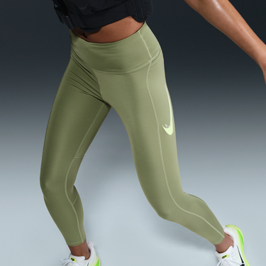 Vesta Nike Nike Fast 7/8 Mid-Rise Leggings Zelené | HV8555-386, 1