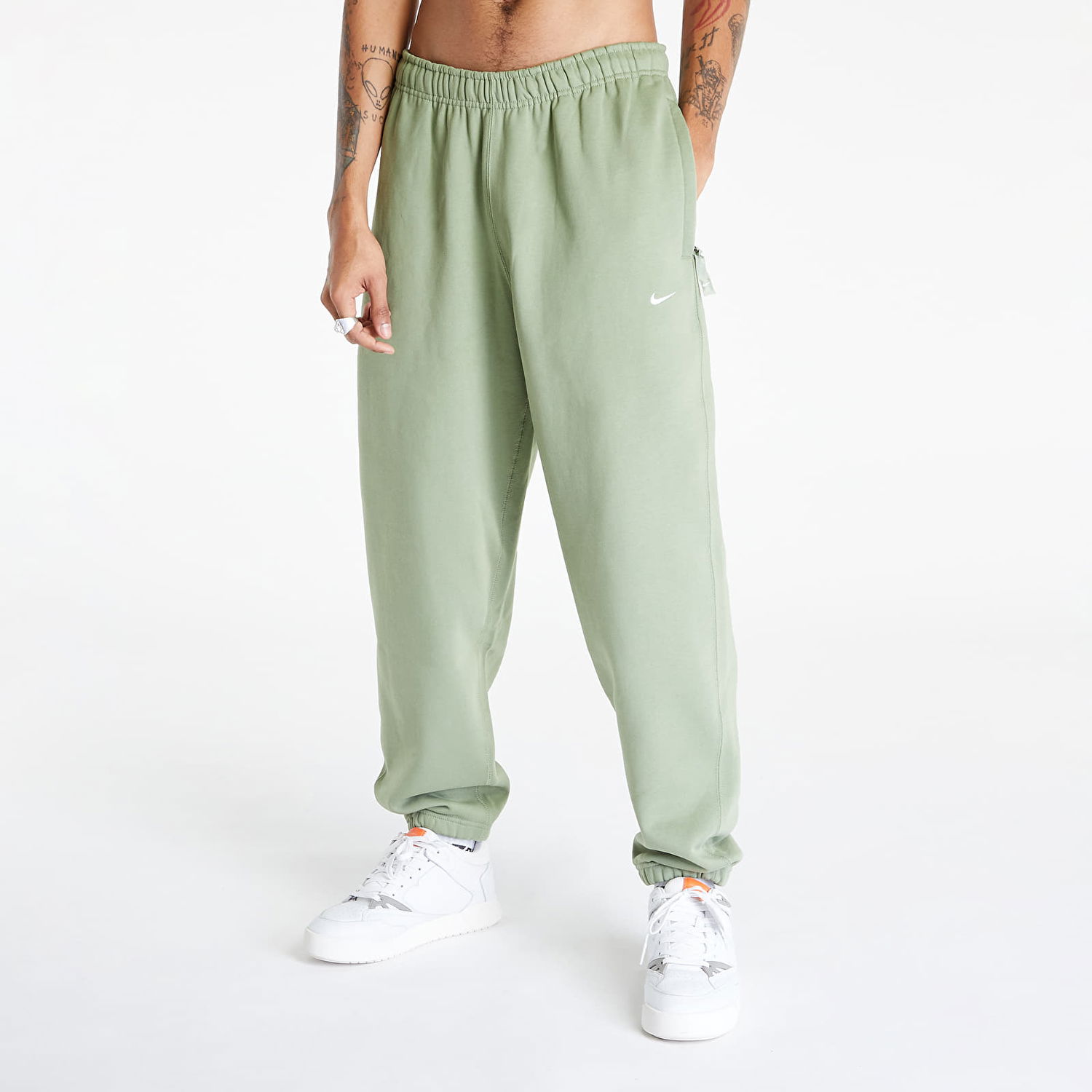 Tepláky Nike Lab Solo Swoosh Fleece Pants Zelené | DX1364-386, 0