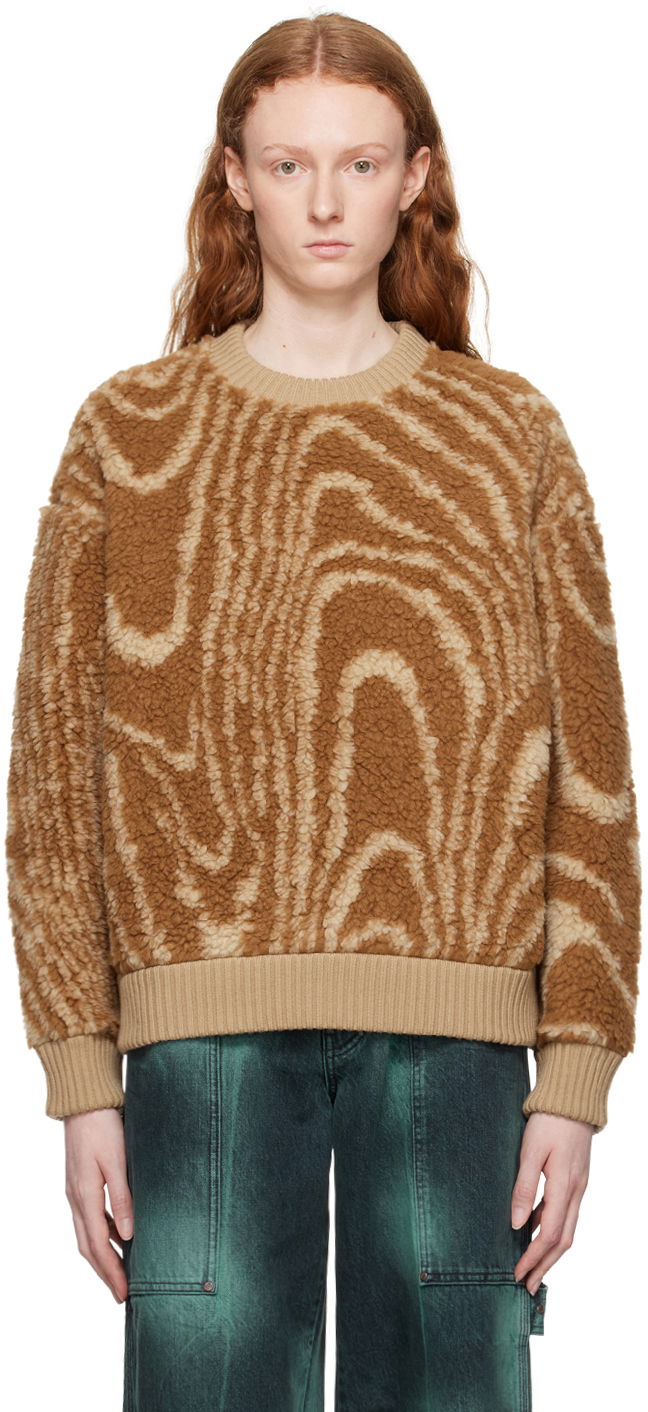 Sveter Stella McCartney Stripe Knit Sweater Hnedá | 6J02093SPX70, 0