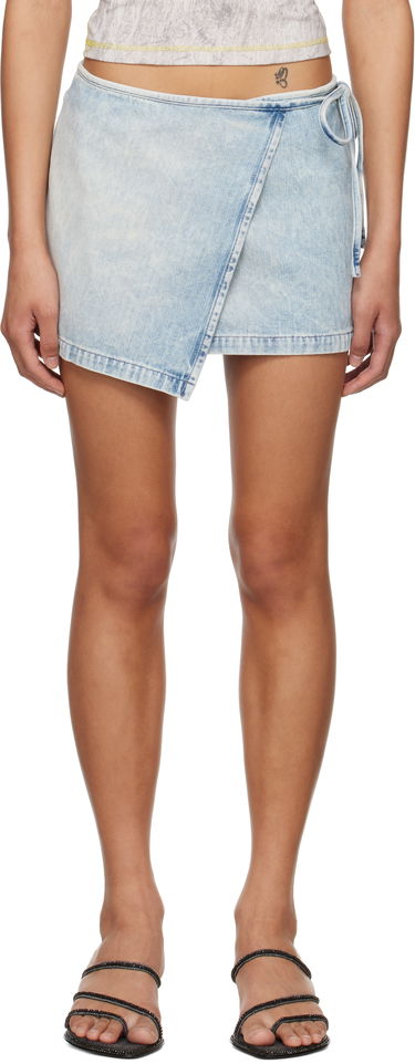 Sukňa Diesel Diesel De-Lem-Mini Wrap Denim Miniskirt Modrá | A17110 09L60, 0