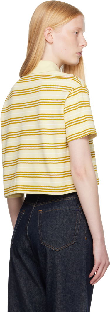 Polo tričko Burberry Burberry Cropped Striped Polo Žltá | 8106271, 2