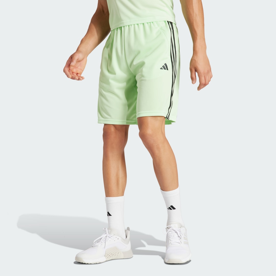 Šortky adidas Performance Train Essentials Piqué 3-Stripes Shorts Zelené | IR9142, 0