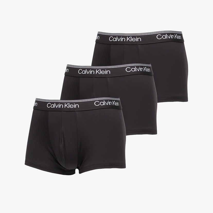 Boxerky CALVIN KLEIN Low Rise Trunk 3-Pack Black Čierna | LV00NB4409 UB1