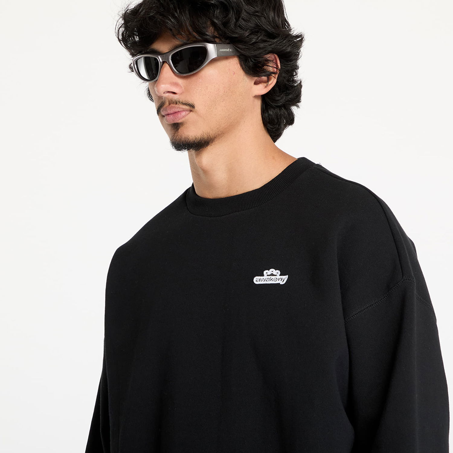 Mikina Awake NY Crown Logo Crewneck Black L Čierna | AWK-FW24-CN301-BLK, 1