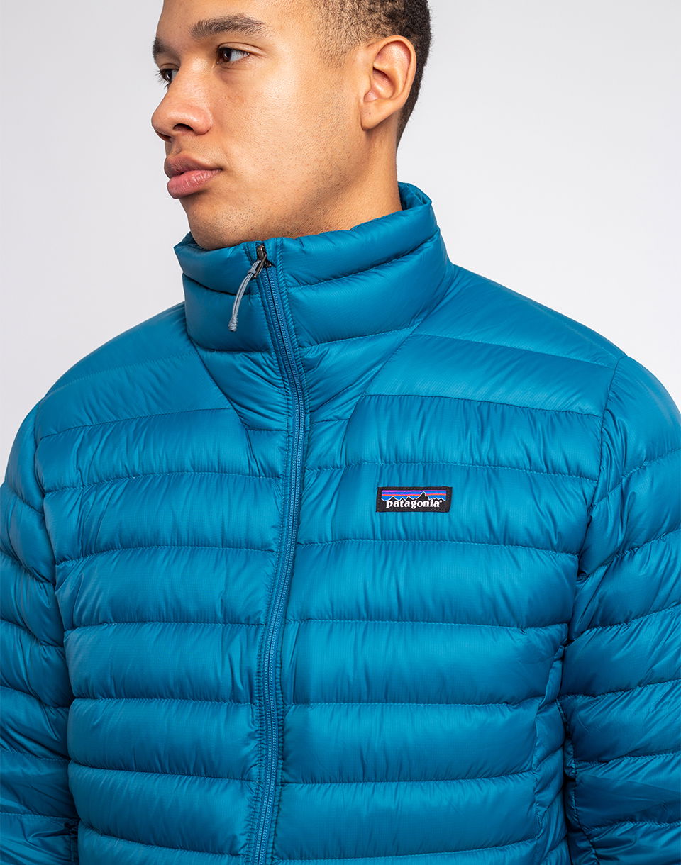 Prešívaná bunda Patagonia Down Sweater Modrá | 84675, 1