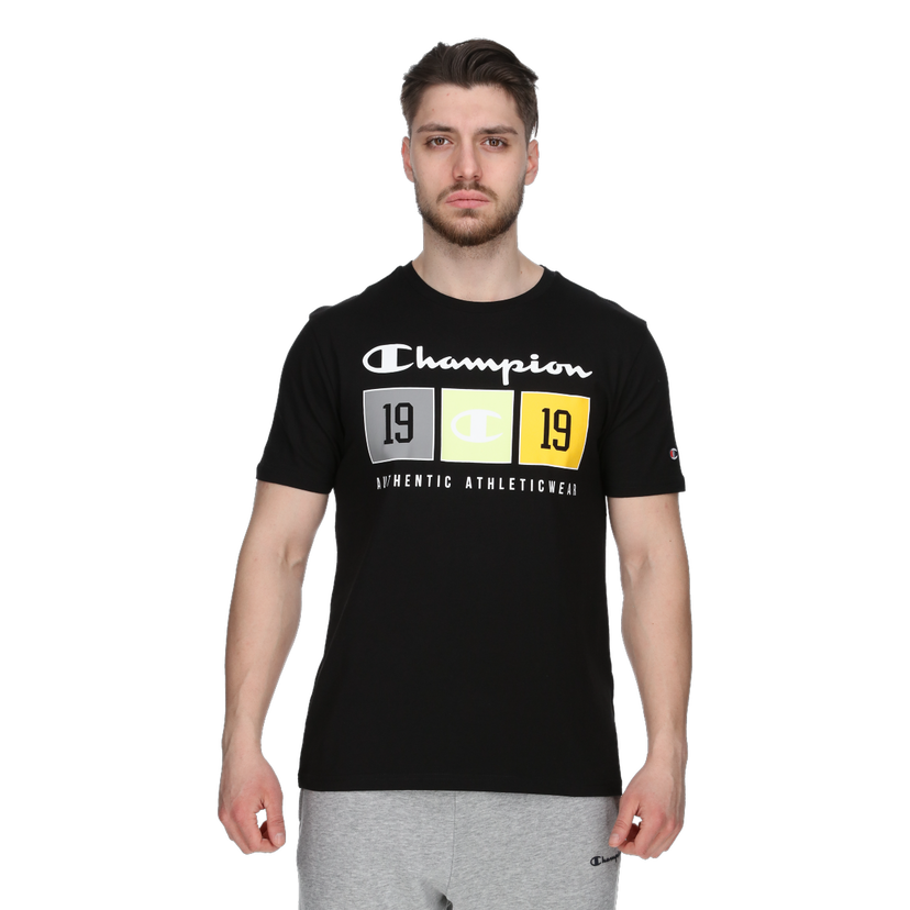 Tričko Champion Crewneck Graphic T-Shirt Čierna | 221479-KK001