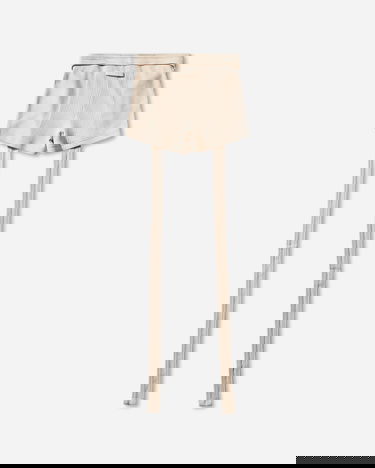 Šortky Jean Paul Gaultier Ribbed Logo Patch Long Strap Shorts Béžová | 26-01-W-TR059-J014 63, 2