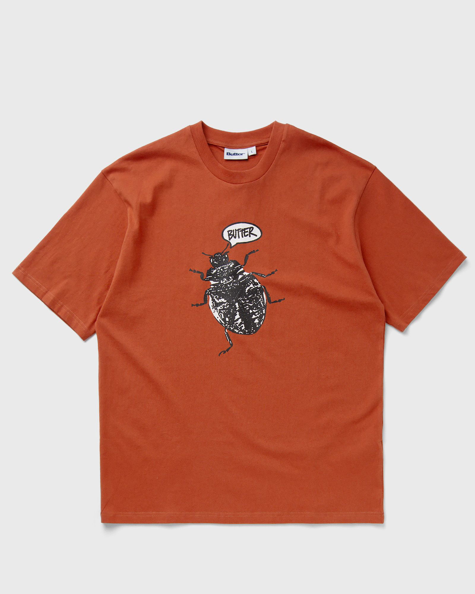 Beetle Print T-Shirt in Orange, Size XL