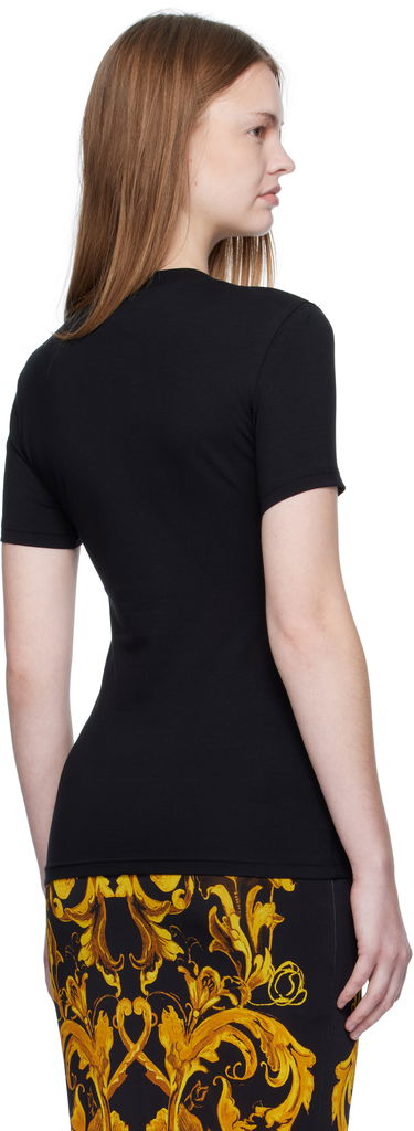 Tričko Versace Versace Jeans Couture Printed T-Shirt Čierna | E79HAHE01_ECJ02E, 2