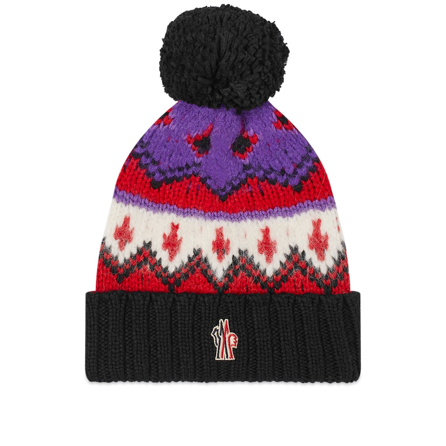 Klobúk Moncler Grenoble Fairisle Beanie Hat Čierna | 3B000-17-M2865-107, 0