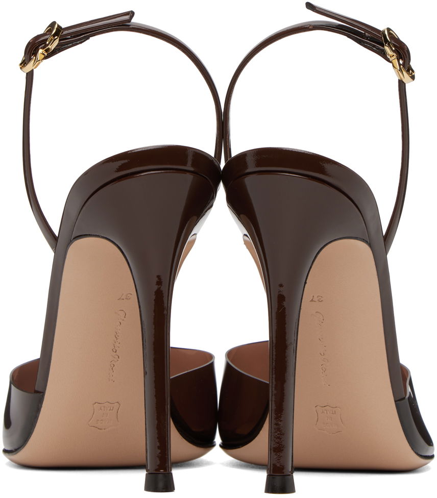 Doplnky Gianvito Rossi Gianvito Rossi Ribbon D'Orsay Slingback Pumps Hnedá | G95359.15RIC.PXV, 1