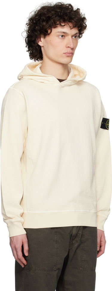 Mikina Stone Island Stone Island Malfilé Fleece Hoodie Béžová | K1S15 6100037 S0060, 1