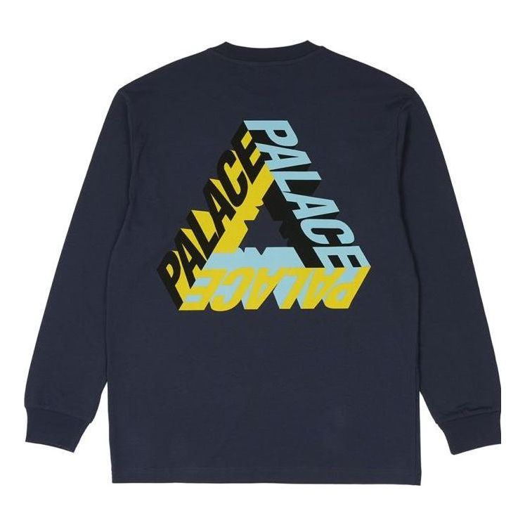 Tričko Palace P-3D Graphic Longsleeve T-Shirt Modrá | P25LS019