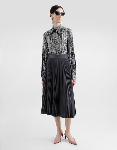 Sukňa Dolce & Gabbana Dolce & Gabbana Pleated Woolen Calf-Length Circle Skirt Čierna | F4C1HTFUZDQS8290, 1