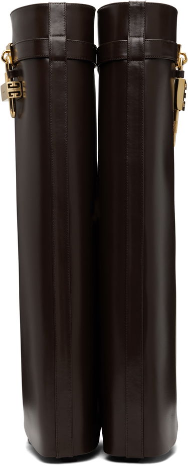 Tenisky a topánky Givenchy Shark Lock Tall Boots Hnedá | BE702EE1JA202, 1